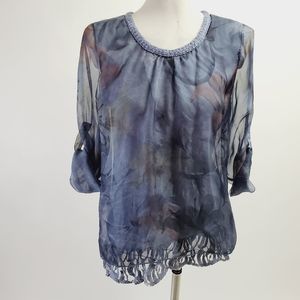 SOLD - Flora small blue top